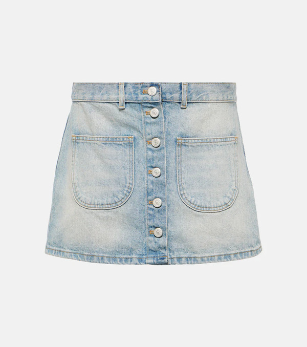  Courreges Courreges Multiflex Denim Miniskirt 