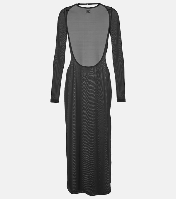  Courreges Courreges Open-back Jersey Midi Dress 