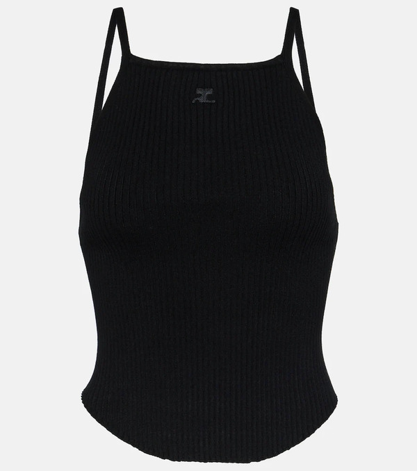  Courreges Courreges Ribbed-knit Tank Top 