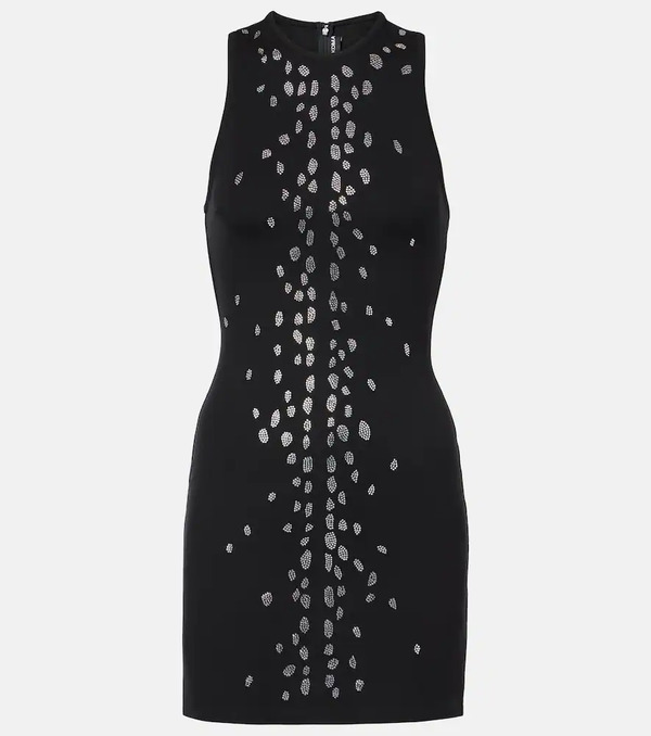  David Koma David Koma Crystal-embellished Jersey Minidress 