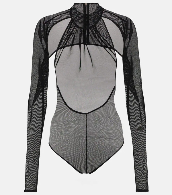  David Koma David Koma Cutout Mesh Bodysuit 