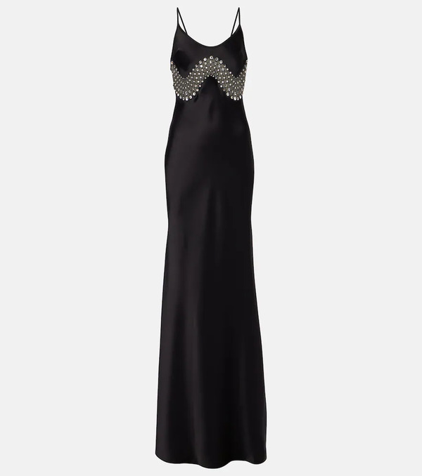  David Koma David Koma Embellished Satin Gown 