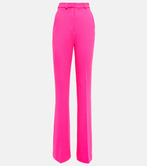  David Koma David Koma High-rise Flared Wool-blend Pants 