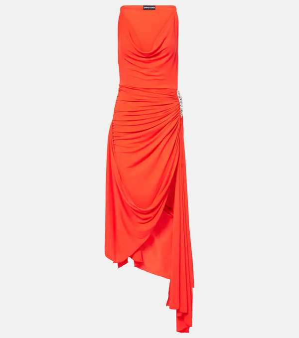  David Koma David Koma Lame Midi Dress 