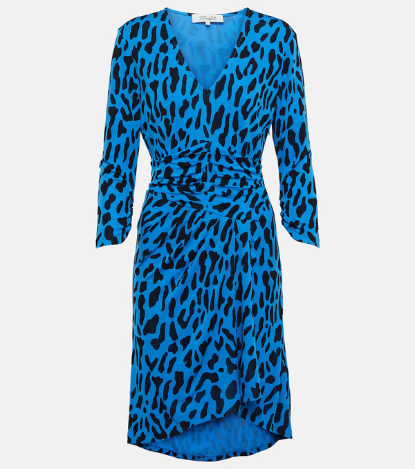  Diane Von Furstenberg Diane Von Furstenberg David Leopard-print Minidress 