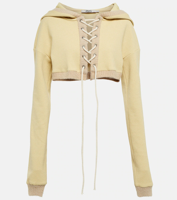  Didu Didu Cropped Fleece Hoodie 