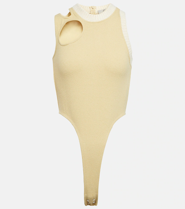  Didu Didu Cutout Fleece Bodysuit 