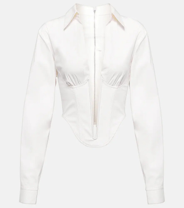  Dion Lee Dion Lee Corset Cotton-blend Top 