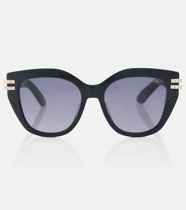  Dior Eyewear Dior Eyewear Cdior B4i Butterfly Embellished Sunglasses 