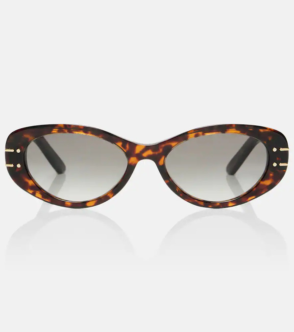  Dior Eyewear Dior Eyewear Diorsignature B8u Oval Sunglasses 
