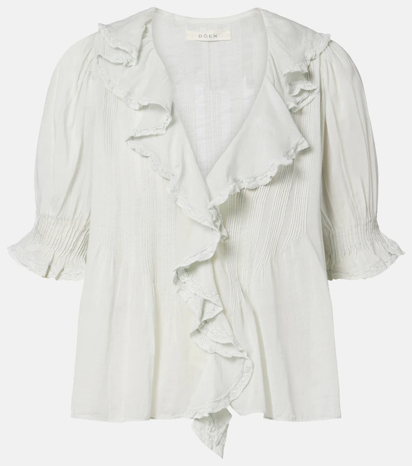  Doen Doen Embroidered Cotton Shirt 