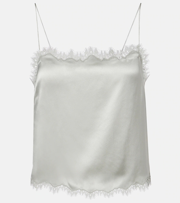  Doen Doen Loure Lace-trimmed Silk Camisole 