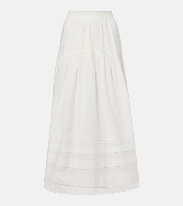  Doen Doen Sebastiane Cotton Poplin Maxi Skirt 