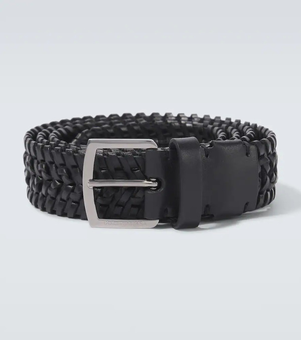  Dolce&gabbana Dolce&gabbana Braided Leather Belt 