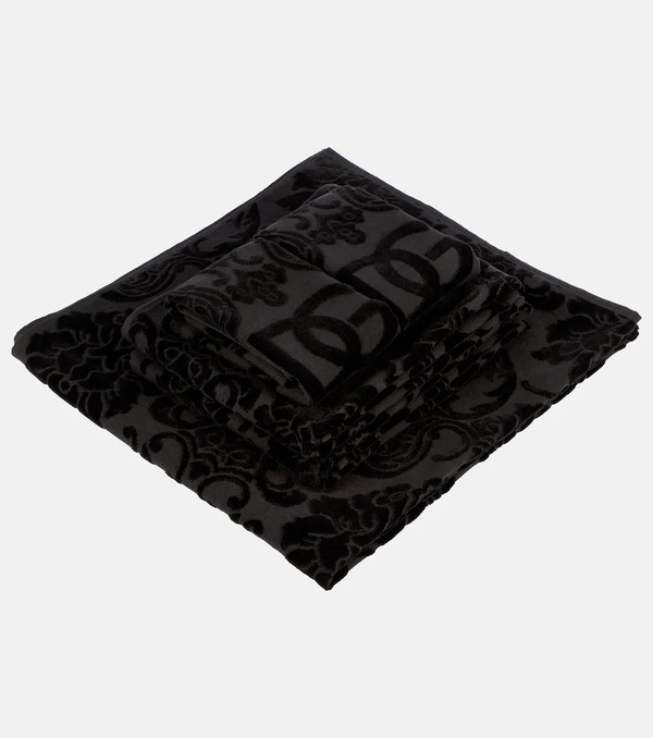  Dolce&gabbana Casa Dolce&gabbana Casa Set Of 5 Jacquard Cotton Terry Towels 