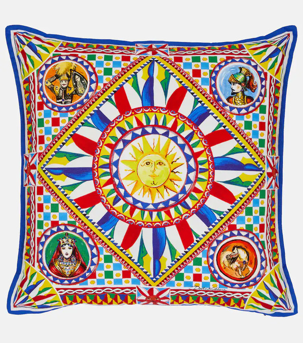 Dolce&gabbana Casa Dolce&gabbana Casa Small Printed Canvas Cushion 