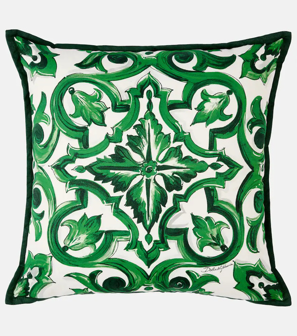  Dolce&gabbana Casa Dolce&gabbana Casa Small Silk Canvas Cushion 