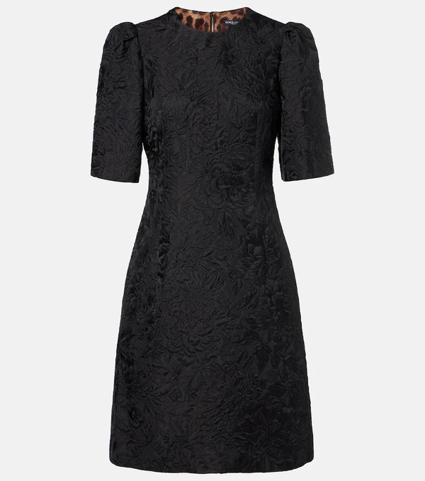 Dolce&gabbana Dolce&gabbana Cotton And Silk-blend Minidress 