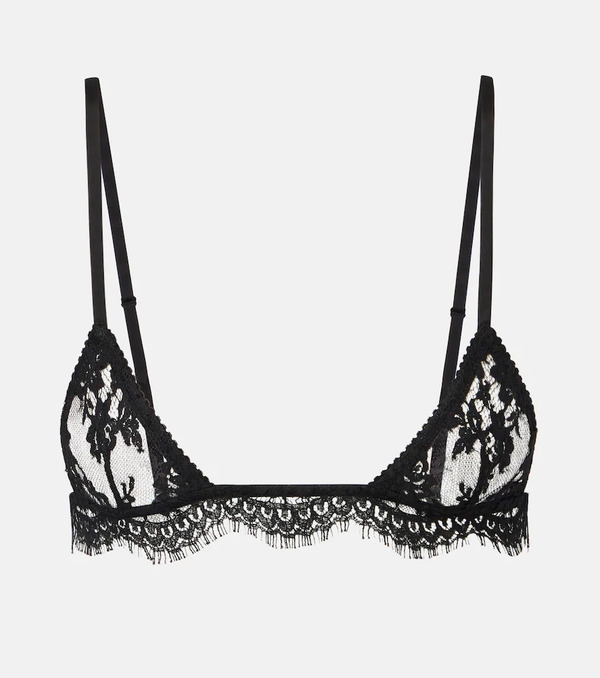  Dolce&gabbana Dolce&gabbana Cotton-blend Lace Bralette 