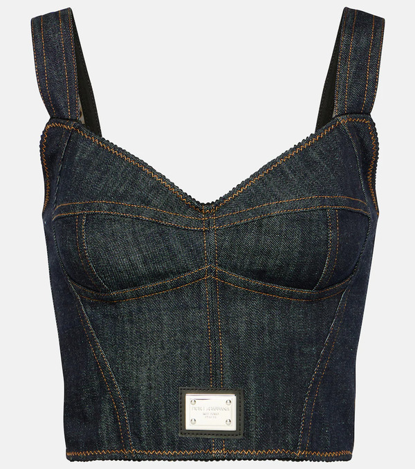  Dolce&gabbana Dolce&gabbana Denim Bustier 