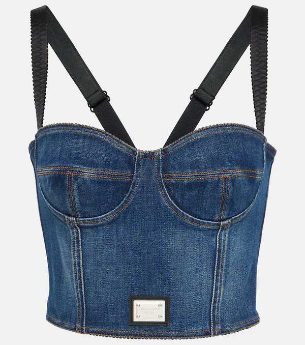  Dolce&gabbana Dolce&gabbana Denim Bustier 