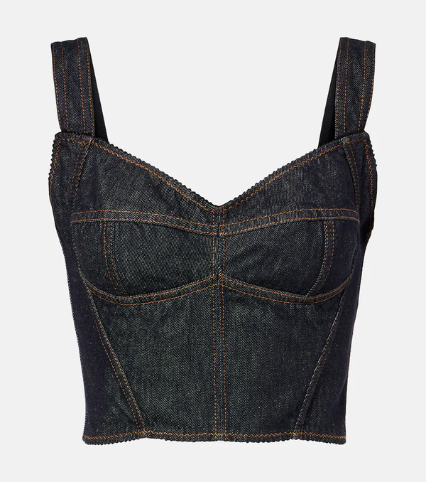  Dolce&gabbana Dolce&gabbana Denim Bustier 