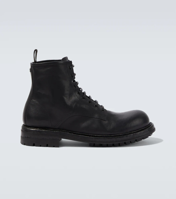  Dolce&gabbana Dolce&gabbana Dg Leather Combat Boots 