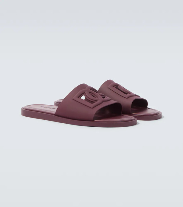  Dolce&gabbana Dolce&gabbana Dg Rubber Slides 