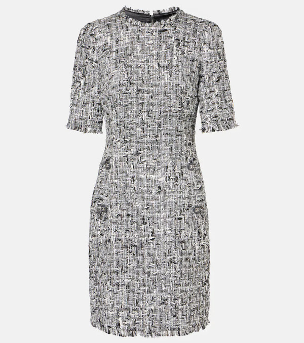  Dolce&gabbana Dolce&gabbana Dg Tweed Lame Minidress 