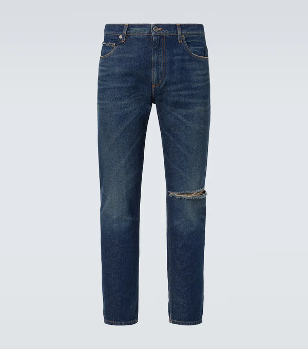  Dolce&gabbana Dolce&gabbana Distressed Slim Jeans 