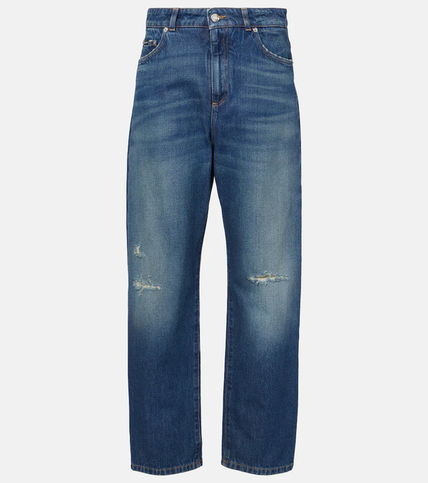  Dolce&gabbana Dolce&gabbana Distressed Straight Jeans 