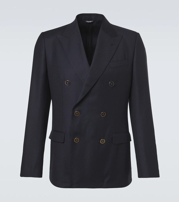  Dolce&gabbana Dolce&gabbana Double-breasted Virgin Wool Blazer 