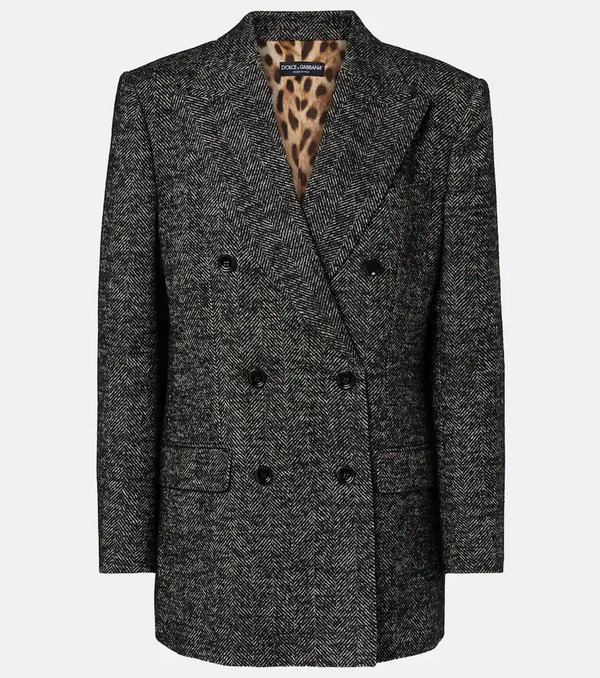  Dolce&gabbana Dolce&gabbana Double-breasted Wool-blend Jacket 