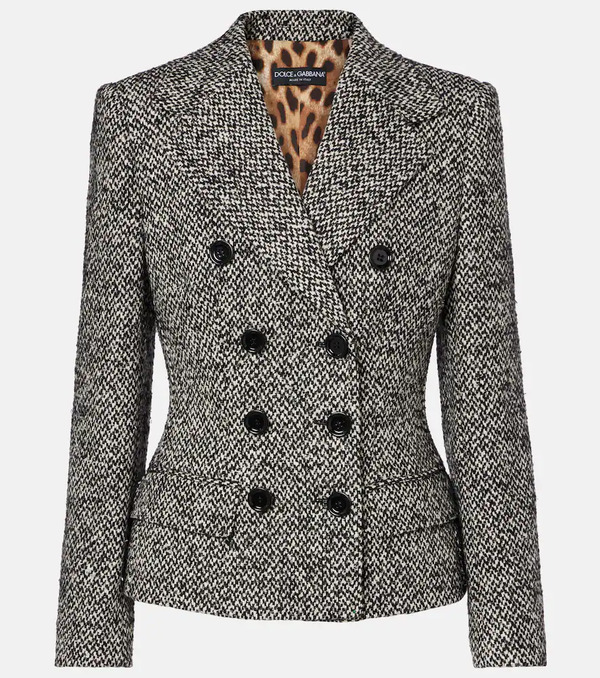  Dolce&gabbana Dolce&gabbana Double-breasted Wool-blend Jacket 