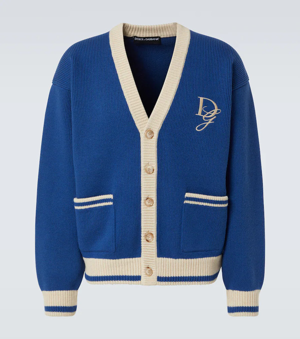  Dolce&gabbana Dolce&gabbana Embroidered Virgin Wool Cardigan 