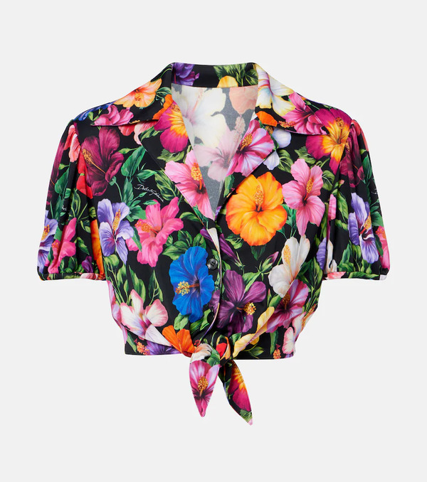  Dolce&gabbana Dolce&gabbana Floral Crop Top 