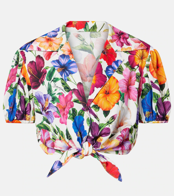  Dolce&gabbana Dolce&gabbana Floral Crop Top 