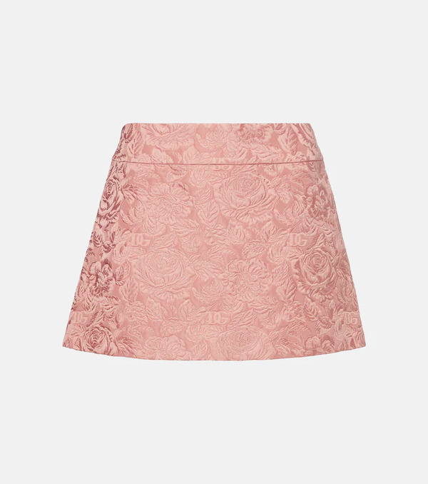  Dolce&gabbana Dolce&gabbana Floral Jacquard Miniskirt 