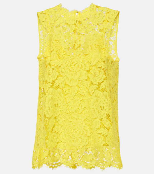  Dolce&gabbana Dolce&gabbana Floral Lace Top 