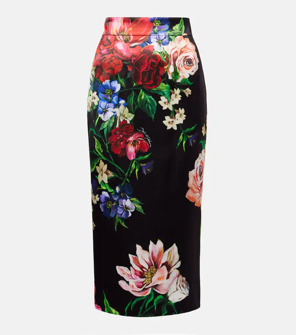  Dolce&gabbana Dolce&gabbana Floral Midi Skirt 