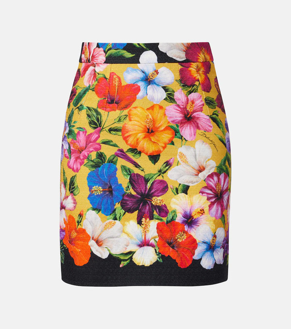  Dolce&gabbana Dolce&gabbana Floral Miniskirt 