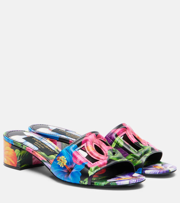  Dolce&gabbana Dolce&gabbana Karol Dg Floral Mules 