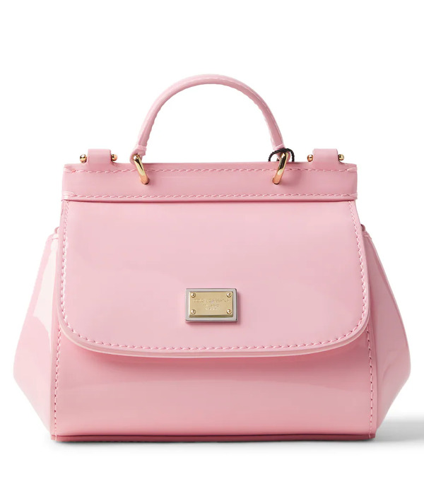  Dolce&gabbana Kids Dolce&gabbana Kids Sicily Mini Patent Leather Tote Bag 