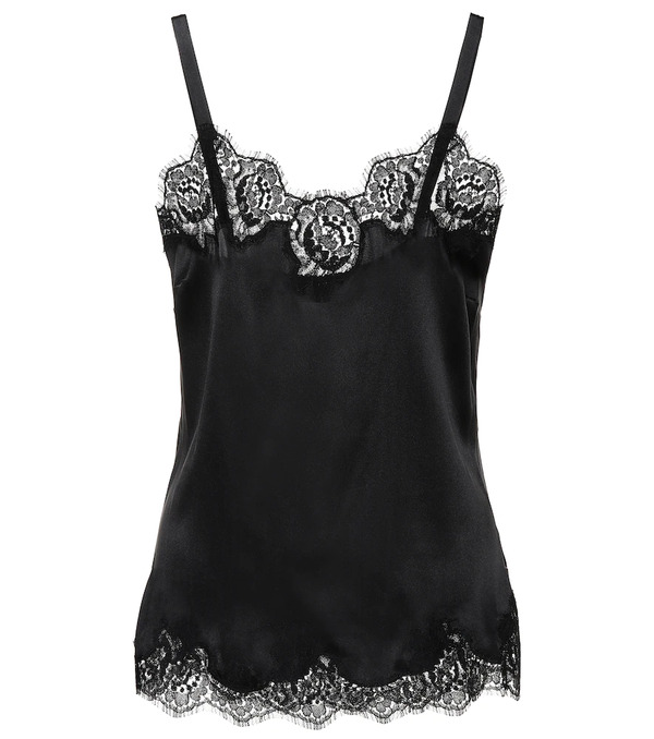  Dolce&gabbana Dolce&gabbana Lace-trimmed Satin Camisole 