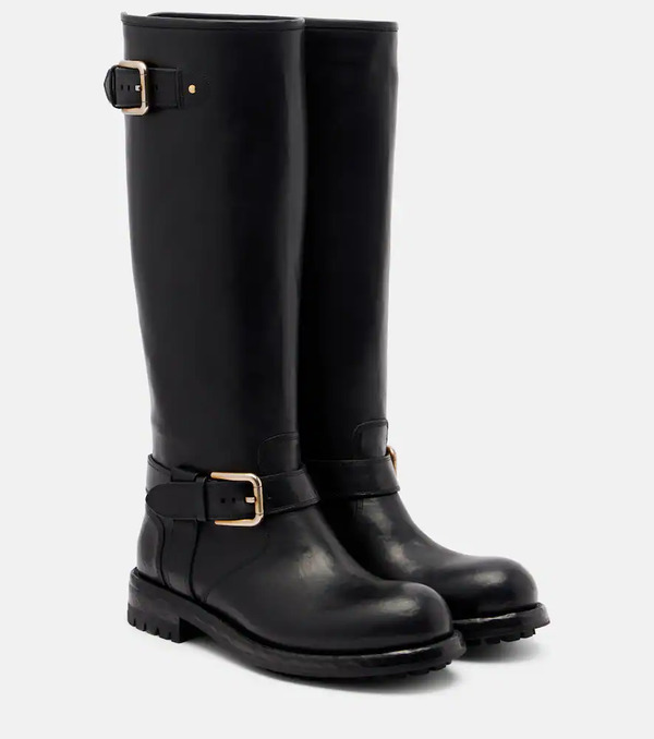  Dolce&gabbana Dolce&gabbana Leather Biker Boots 