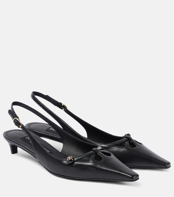  Dolce&gabbana Dolce&gabbana Leather Slingback Pumps 