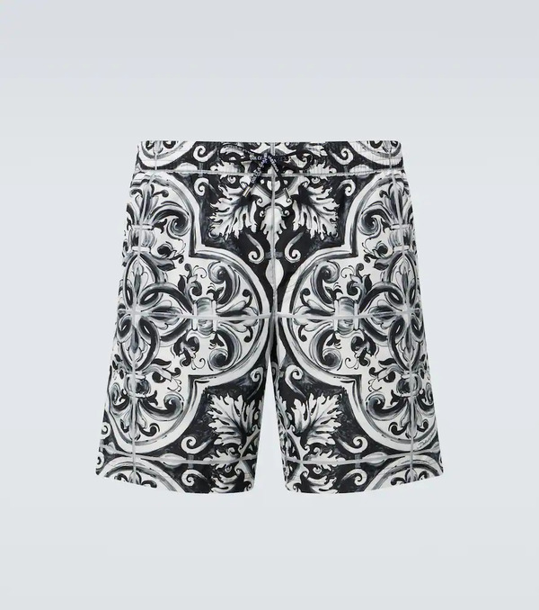  Dolce&gabbana Dolce&gabbana Majolica Swim Trunks 