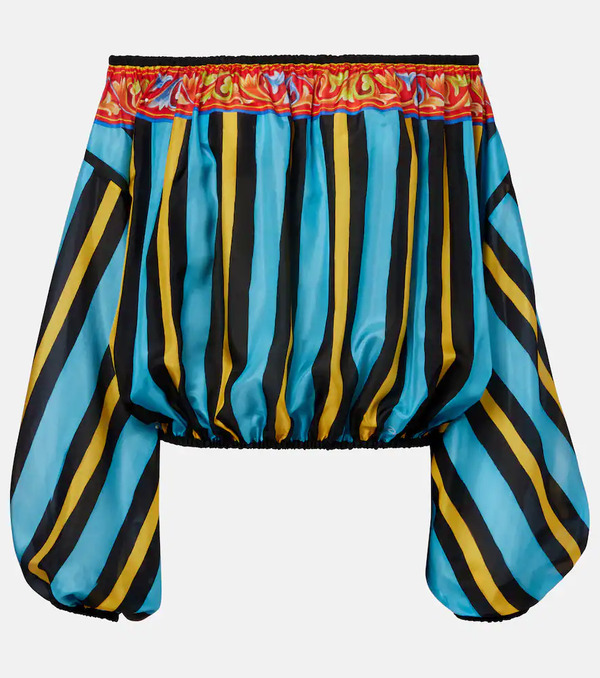  Dolce&gabbana Dolce&gabbana Patterned Silk Top 