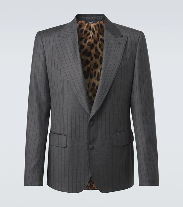  Dolce&gabbana Dolce&gabbana Pinstripe Virgin Wool Blazer 