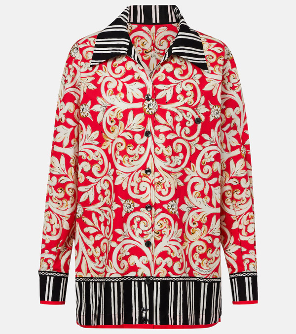  Dolce&gabbana Dolce&gabbana Printed Cotton Shirt 